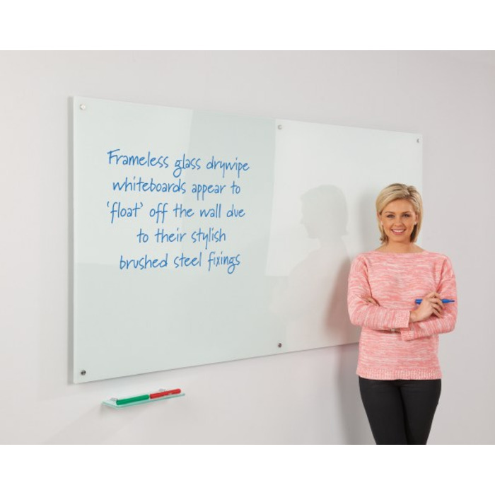 WriteOn Magnetic Glass Board White 1000 x 2000mm