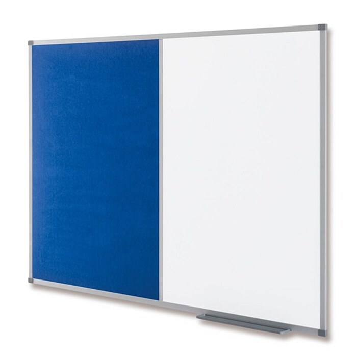 Nobo 1902258 Combo Board 900 x 1200mm Drywipe/Blue Felt