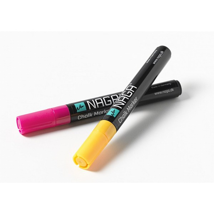 Naga Chalk Markers Orange/Pink 4. 5mm (Pack 2)