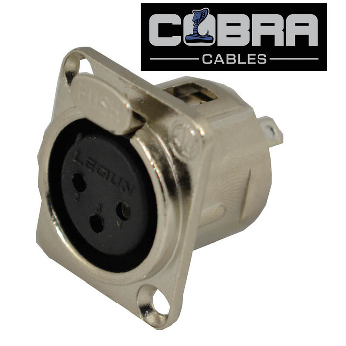 XLR Panel Socket Female 3 Pin