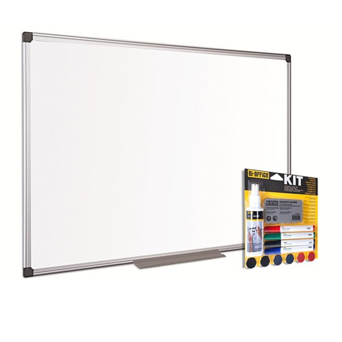 Bi-Office Magnetic Whiteboard Bundle 900x600mm