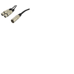 XLR Male To Two XLR Female Splitter Cable