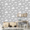 Clouds Wallpaper Grey