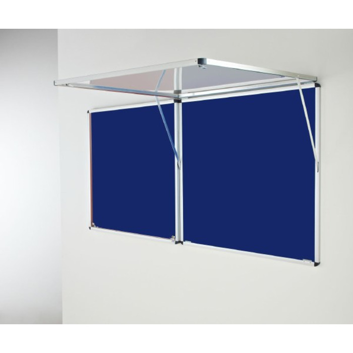 Eco-Sound Top-Hinged Corridor Tamperproof Blazemaster Noticeboard (*Supplied in 2 parts)