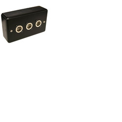 3 Way XLR 3 Pin Plate with Surface Mount Box