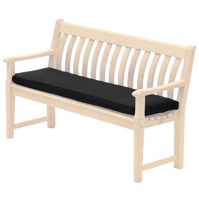 Alexander Rose Olefin 4ft (1. 2m) Bench Cushion - Charcoal
