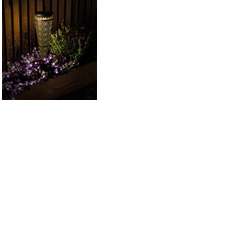 Solar Powered LED Garden Torch Light with Flower Pattern