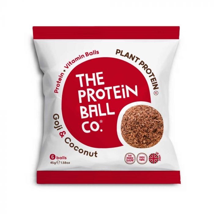 Vegan Protein Balls - A Delicious, Healthy Treat, Goji & Coconut / Box of 10