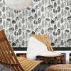 Catskills Woodland Wallpaper Monochrome Snow White