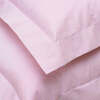 13. 5 Tog Duvet 100% Cotton Pink & White Cover Set & Pillow