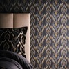 Lusso Velluto Wallpaper Noir Clarke and Clarke W0170