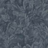 Play of Light Palm Leaf Textured Vinyl Wallpaper Navy Erismann 10416
