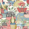 Fika Blissful Birds Wallpaper Blue