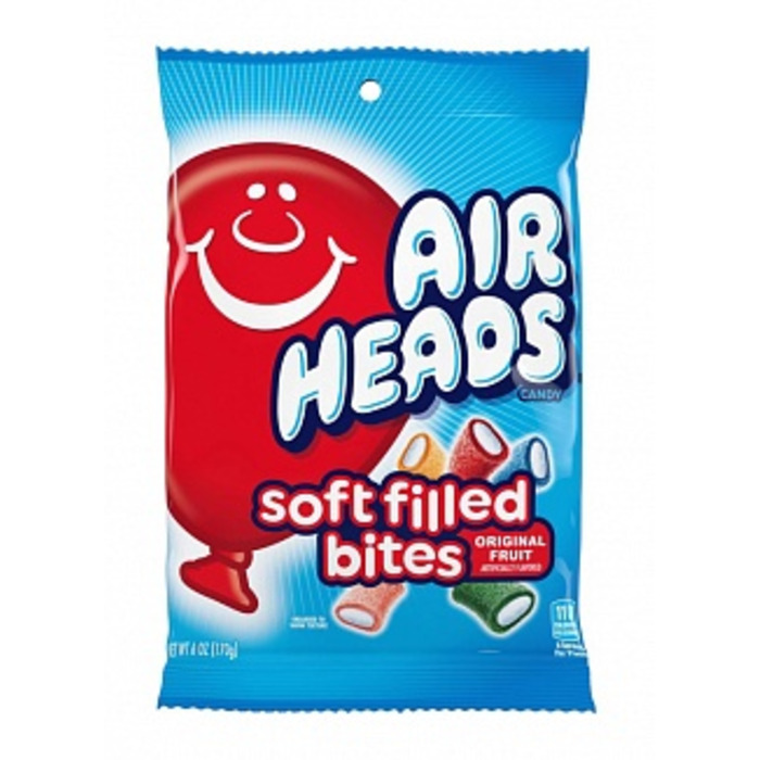 Airheads Soft Filled Bites Original Fruit Peg Bag 170g *USA*