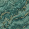 Elle Decoration Mystic Spell Marble Textured Vinyl Wallpaper Green