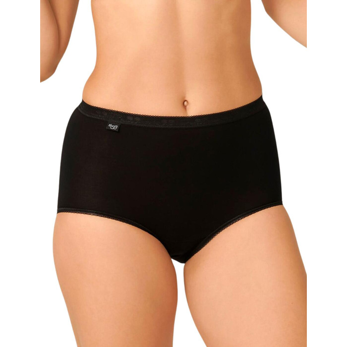 Sloggi Basic+ Maxi Brief 3 Pack - Black - 7XL - 28