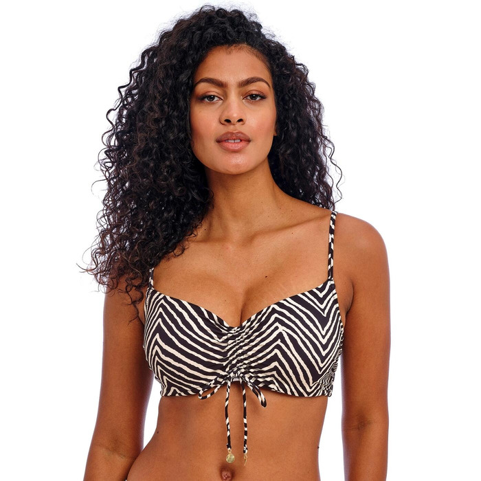 Freya Fiji Falls Bralette Bikini Top - Black - 30D