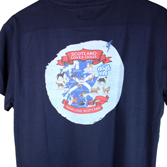 Scotland Loves Dogs Tee L