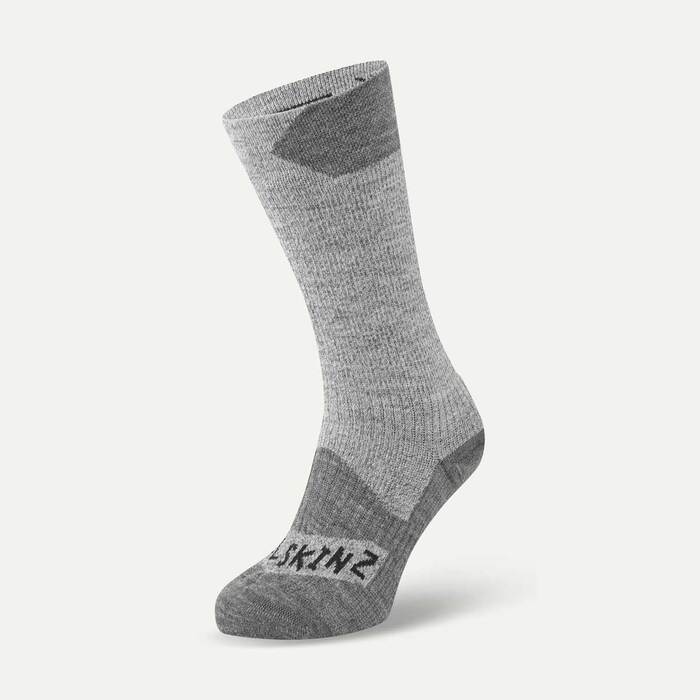 Sealskinz Raynham Waterproof All Weather Mid Length Socks Grey XL