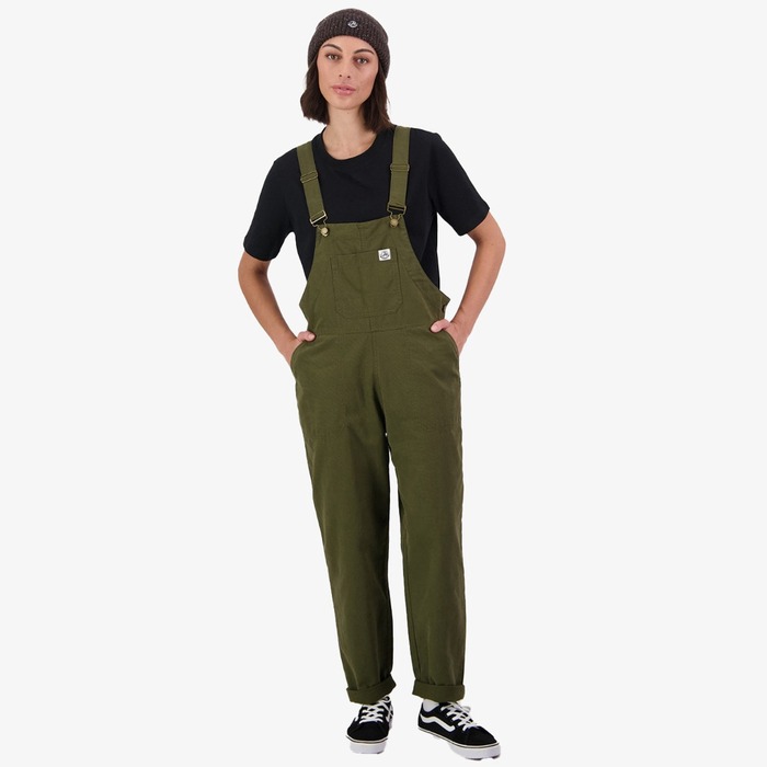 Swanndri Women's Taylor Cotton Dungarees Olive 16