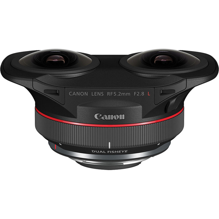 Canon RF 5. 2mm f/2. 8 L Dual Fisheye 3D VR Lens