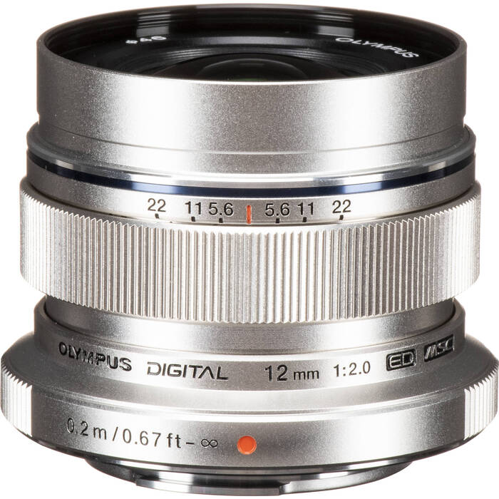 Olympus Digital ED 12mm f/2 Lens Silver