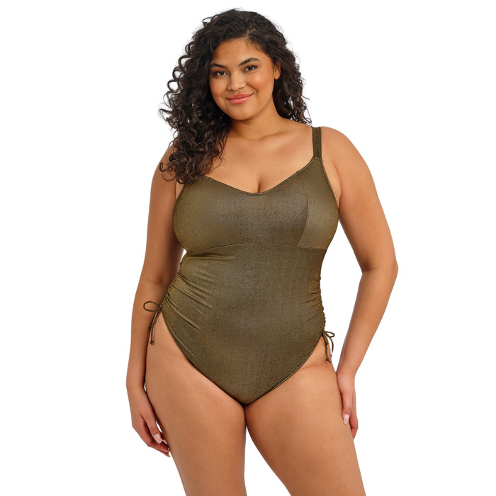 Elomi Sunset Shimmer Non Wired Swimsuit - Gold Rush - 36F/FF