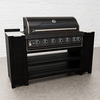 Draco Grills Teak Carbon Line 6 Burner Black Stainless Steel BBQ Cabinet with Ceramic Top, Mid February 2026