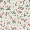 Bunnies & Berries Wallpaper Cream