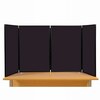 4 Panel Maxi Desk Top Display Stand Black Frame