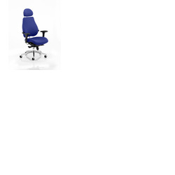 Chiro Plus 'Ultimate' Posture Chair Stevia Blue Fabric