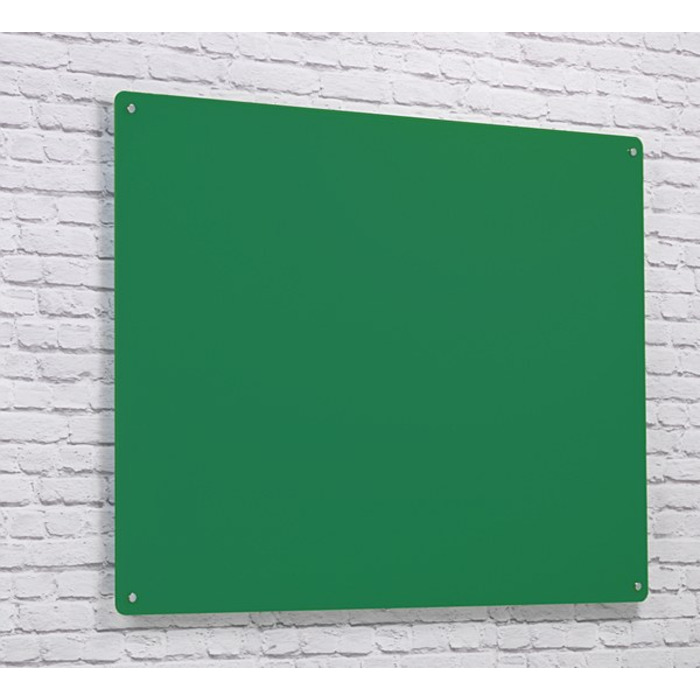 Wall Mounted Glass Board 1200 x 1200mm Green