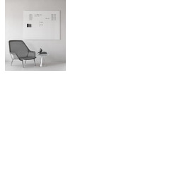AIR Frameless Whiteboard 990 x 1190mm WHITE LINED