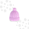 Mad Beauty Let it Snow Beanie Hat Lip Balm Lilac