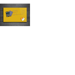 Casca Magnetic Glass Writing Board 900 x 600mm, Yellow Yuzu