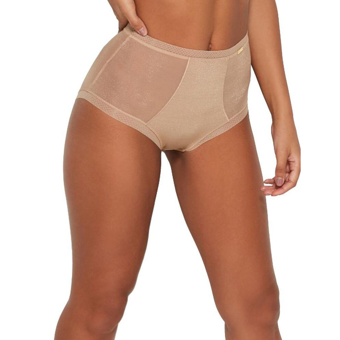 Gossard Glossies Deep Brief - Beige - L - 14