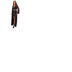 Pour Moi For Your Eyes Only Mesh And Lace Maxi Gown