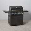 Draco Grills Outdoor Kitchen 4 Burner Black Stainless Steel Gas Barbecue, With Side Shelves