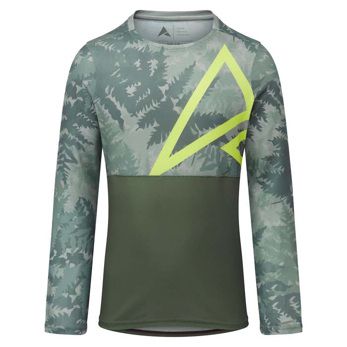 Kids Spark Long Sleeve Trail Jersey Purple | Bold Logo Print, High-Wicking Comfort | Recycled Polyester, Relaxed Fit | 11-12 Years | Altura