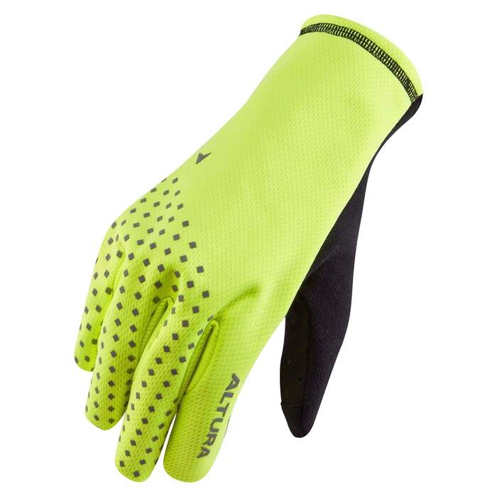Nightvision Unisex Windproof Fleece Cycling Gloves Yellow | 2XL | Altura