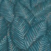 Martinique Leaf Textured Vinyl Wallpaper Blue Erismann 10391