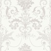 Laura Ashley Josette Damask Wallpaper Dove Grey