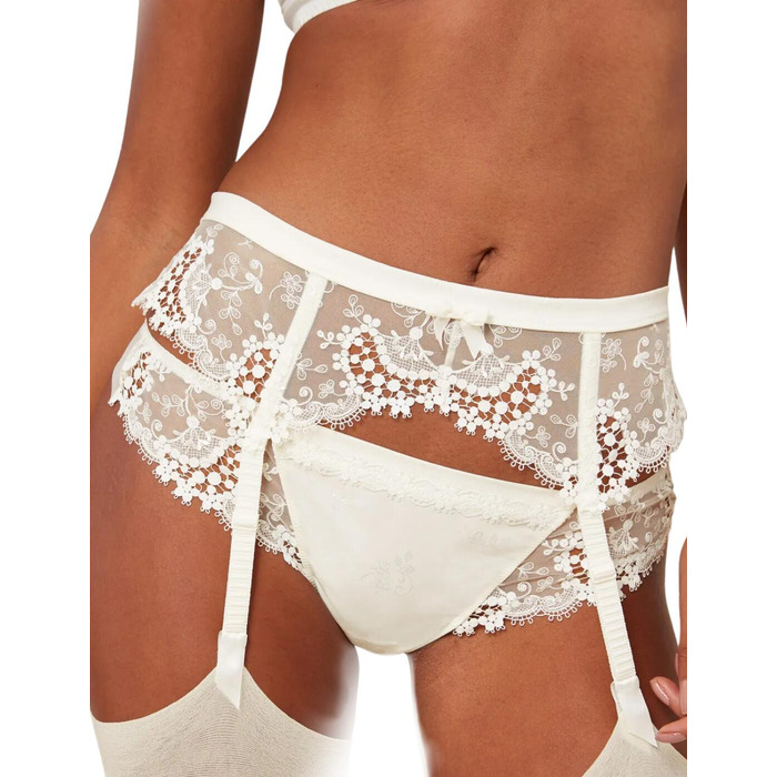 Simone Perele Wish Suspender Belt - Natural - L - 14