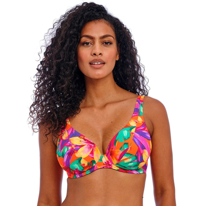 Freya Sun Haze High Apex Bikini Top - Mandarin - 28D