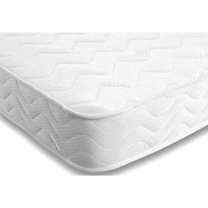 Starlight Beds™ 6. 5" Deep Cool Touch Fabric Semi-Orthopedic Anti-Dust Spring Mattress for Every Age - 2ft6 by 5ft9 Shorty Mattress (75cm by 175cm)