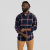 Craghoppers Men's Gage Long Sleeved Shirt Blue Navy Check S