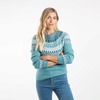 Weird Fish Women's Lowell Fair Isle Jumper Smoked Blue 18