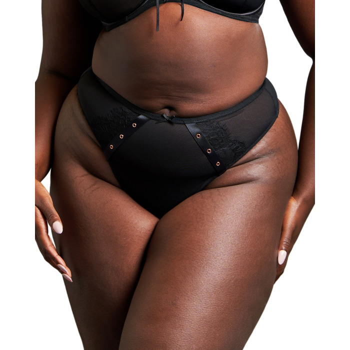 Scantilly By Curvy Kate Laced Up High Waist Thong