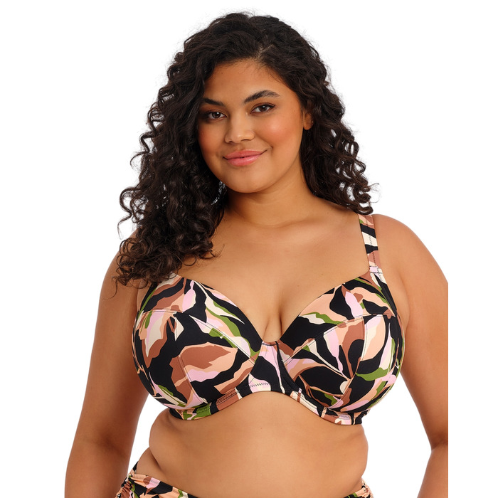 Elomi Ocean Avenue Underwired Plunge Bikini Top - Multi - 42E