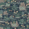 Dream Garden Vinyl Wallpaper Blue